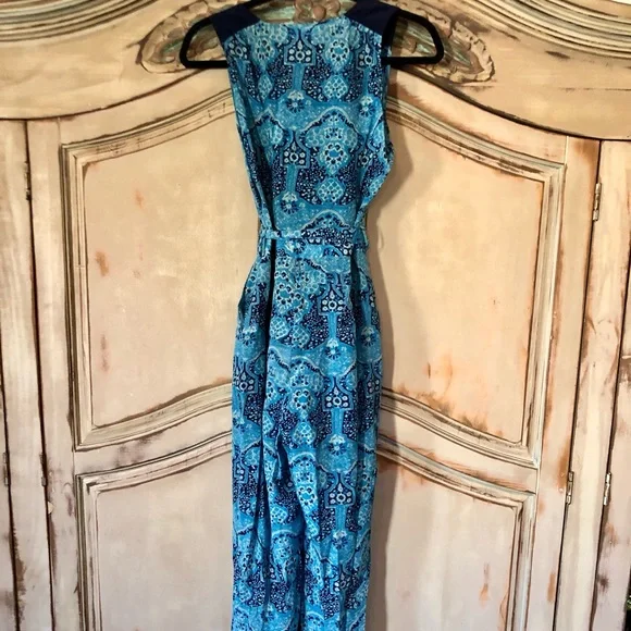 Blue Paisley Jumpsuit Jumper from Anthropologie. Dil brand. XS. Belted. - Picture 12 of 16